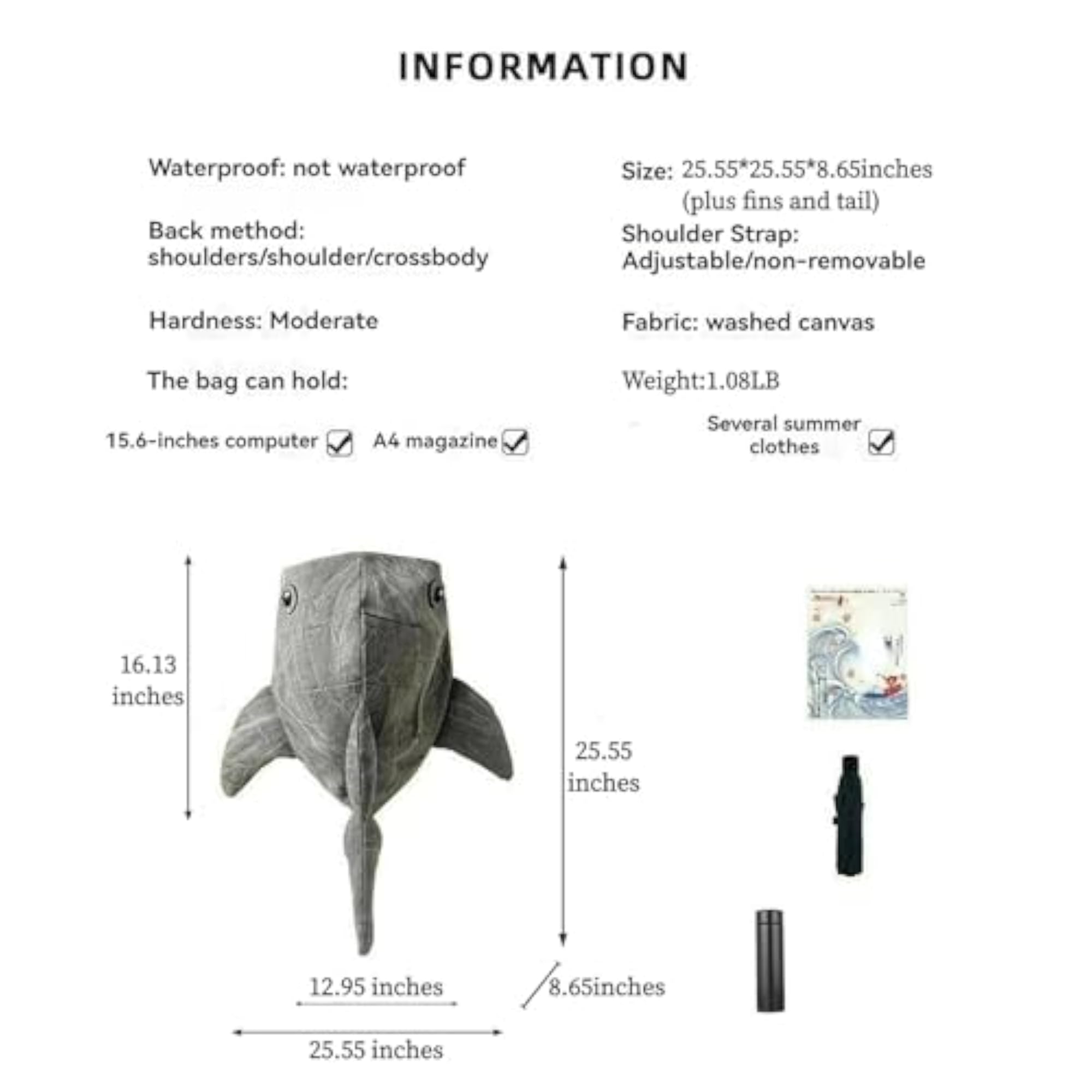 Large Capacity Whale Shark Backpack