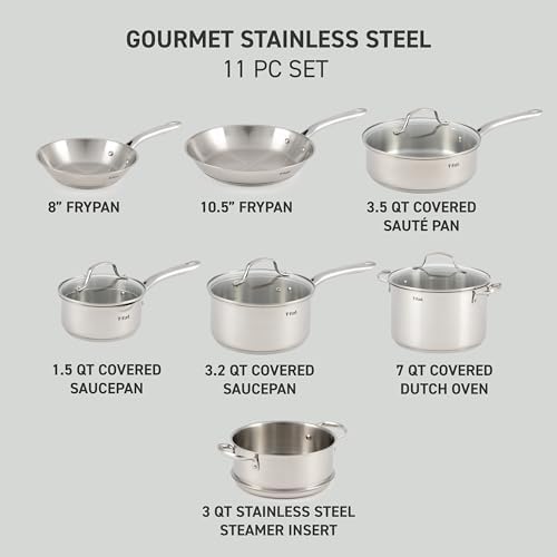 T-fal Essentials Stainless Steel Cookware Set - Thumbnail 5