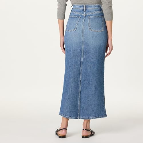 The Drop Women's Rylie Maxi Denim Skirt with Front Slit2