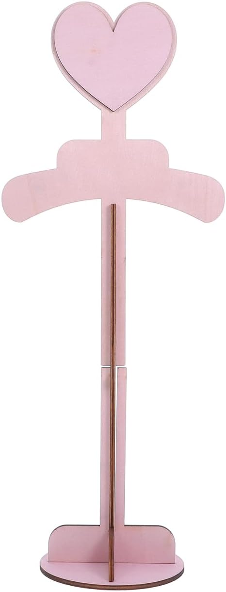 VOSAREA Child T Shirt Display Stand Wood Portable Baby Clothes Rack - Wooden Kids Clothing Rack for Nursery, Retail Vendor, Toddler Clothes Organizer