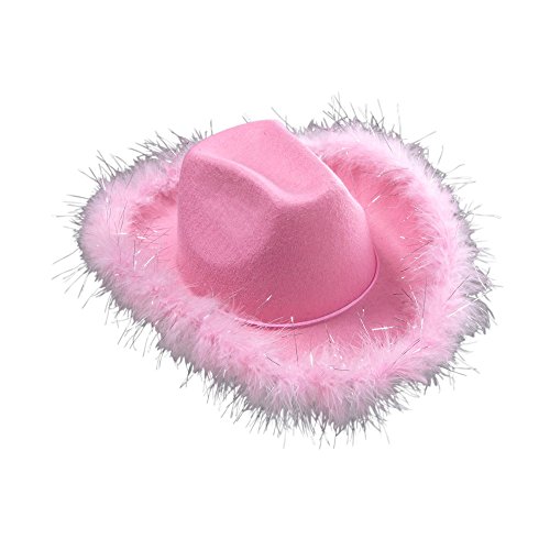 WIDMANN 0075o ? Sombrero para Cowgirl con Plumas de marabú, Fieltro, One Size , color/modelo surtido