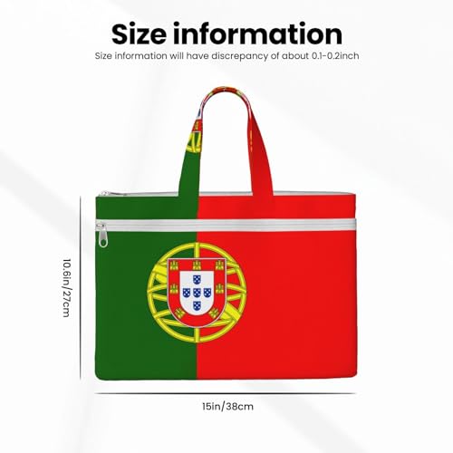 Portuguese Flag Canvas Document Bag Briefcase For Professionals And Executives4