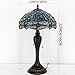 WERFACTORY Table Lamp Base Replacement Only, Wide 6.5 Height 24 Inch, Fit for 12, 14, 16, 18 Inch Tiffany Style Stained Glass Lampshade, Dark Bronze Finish, Resin, Pull Chain Switch