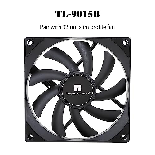 Thermalright AXP90 X36 Black Low Profile CPU Cooler, with 92mm TL-9015B Slim PWM Fan, ITX CPU Cooler, AGHP Technology, 36mm Height,for AMD AM4 AM5/Intel 1150/1151/1155/1851/1200/1700(AXP90 X36 Black)
