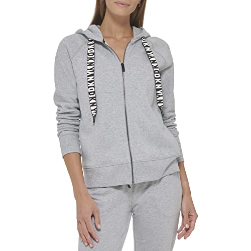 Sweat à capuche zippé DKNY femme idéal pour le sport et le cocooning