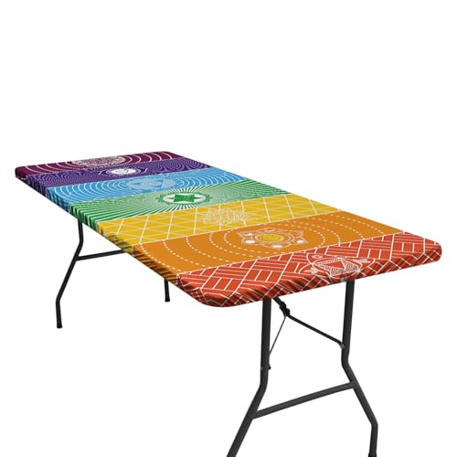 Nappe de camping imperméable résistante à l'huile avec envers flanelle douce ajustée - 2