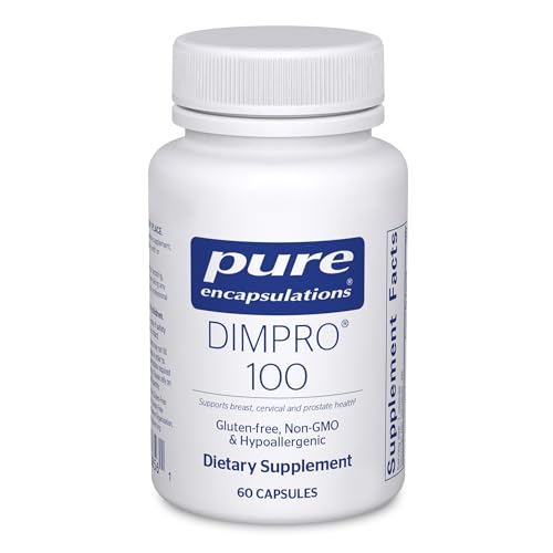 Pure Encapsulations DIMPRO 100 - Diindolylmethane Supplement - for Breast, Cervical & Prostate Health - Gluten Free & Vegan - 60 Capsules