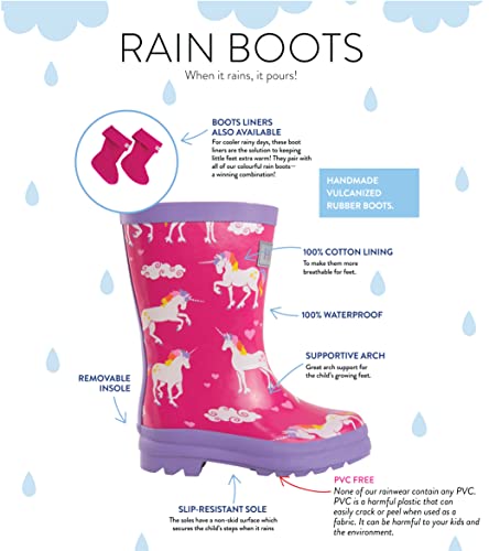 Bottes de pluie Hatley fille légères à semelle antidérapante