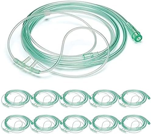 ALEXERA Nasal Cannula Oxygen Pipe with Soft Touch, Universal Connector for Adults (7 Feet, Pack Of 10)-picture-29