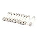 Aexit Fusible Cylinder Fuses Cap Ceramic Tube Fuse Links 5 x 25mm 250V 3A Cartridge Fuses 10 PCS