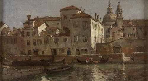 Lienzo de Venecia de 60x90cm para decorar un salón elegante y luminoso
