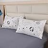 MAG 3Pcs Out Space Bedding Comforter Set,All Season Space Bedding Twin,White Galaxy Comforter Set for Toddlers Kids Boys Teens and Girls,Microfiber (1 Comforter + 2 Pillowcases). #4
