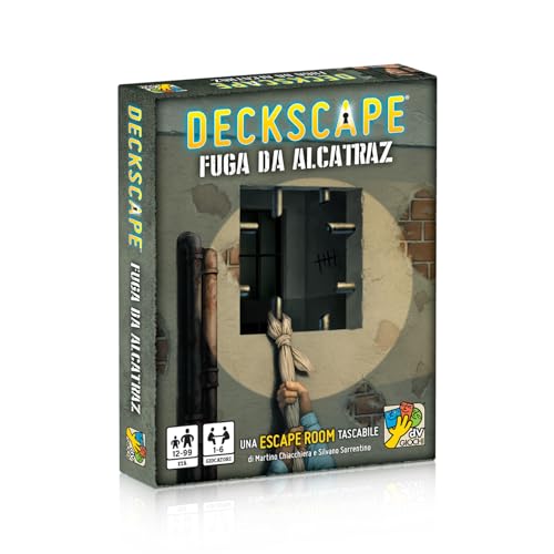 dV Giochi Deckscape - Escape de Alcatraz, 1-6 Jugadores