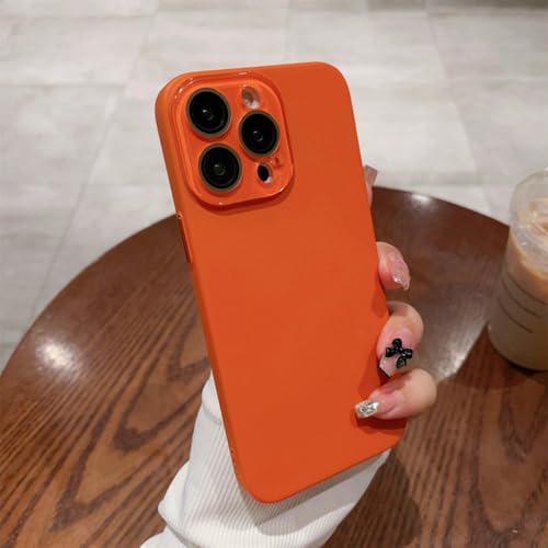 Coque iPhone 15 orange bonbon antichoc pour vos sorties et photos du quotidien