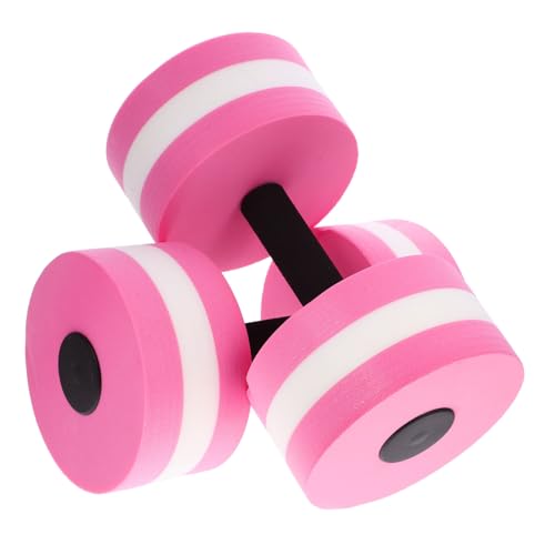 YARNOW 2 Piezas mancuernas de espuma de agua piscina adulto pequeño mancuernas de aeróbic acuático pesas de ejercicio mancuernas de peso pesas pesas equipo de aeróbic acuático Eva