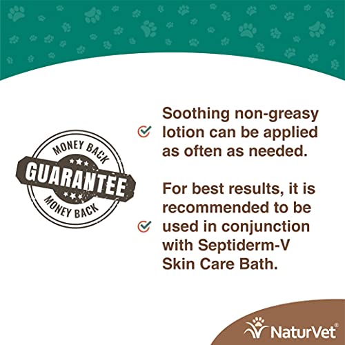 Image of NaturVet Septiderm-V Skin Care Lotion for Dogs & Cats - Pet Health Supplement for Dermatitis, Dog Skin Allergies, Itching, Hot Spots, Cat Rashes - Pet Lotion, Grooming Aid - 4 Oz.