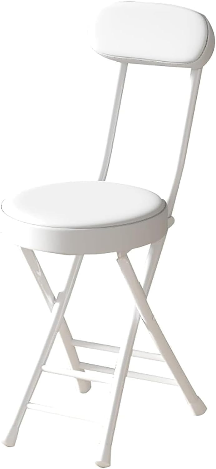 Chaise rembourrée en métal pliante pour gagner de l'espace autour du bar de cuisine