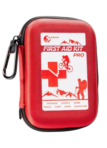 Dr. Küchler Medical PRO Erste-Hilfe-Set Outdoor - 35-teiliges First Aid Kit für Wandern, Fahrrad & Camping - wasserdicht, DIN-konform mit Kompass, Notpfeife & Kompass Color First AID KITS:rot\' Dr. Küchler Medical PRO Erste-Hilfe-Set Outdoor - 35-teiliges First Aid Kit für Wandern, Fahrrad & Camping - wasserdicht, DIN-konform mit Kompass, Notpfeife & Kompass Color First AID KITS:rot\'