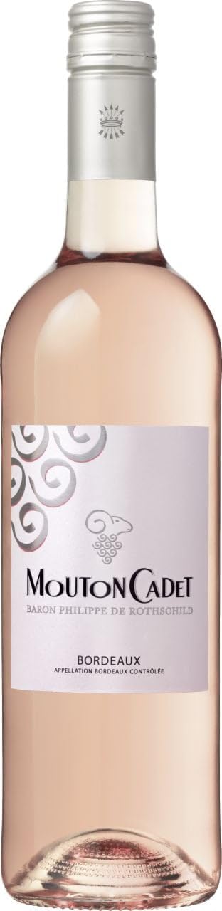 Mouton Cadet Rosé - Baron Philippe de Rothschild - Trockener Roséwein aus Bordeaux (1 x 0,75l) (Packung mit 6)