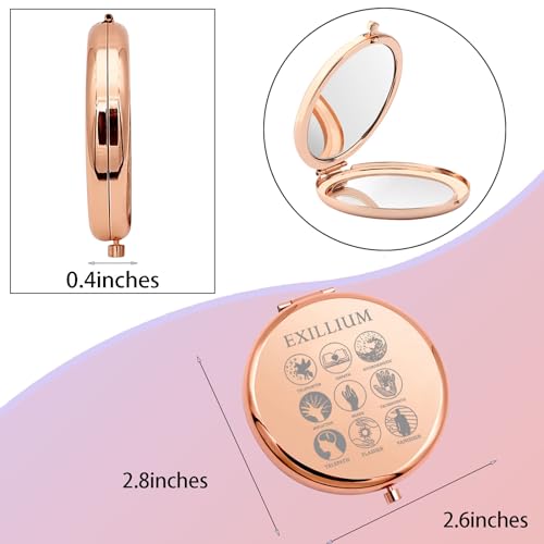Espejo compacto redondo WSNANG para maquillaje miniatura 5