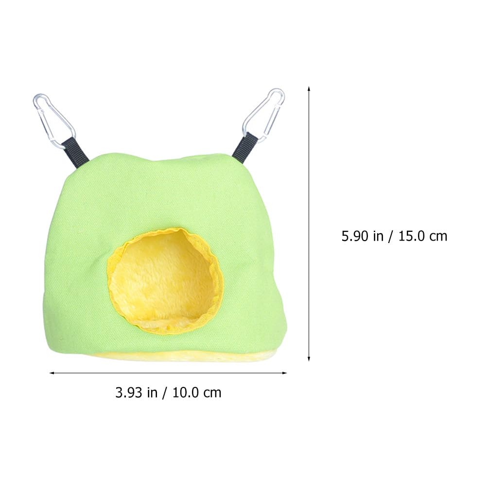 Kisangel 2pcs Parrot Cotton Nest Parrot Hammock Bird Hammock Bird Sleeping Bed Parrot Nest Plush Hammock Bird Nest(Random Color)