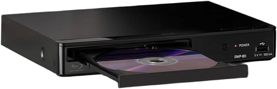 Lettore Blu-ray senza regioni, compatibile con lettori Blu-ray Panasonic DMPBD e DVD, senza regioni, senza zone, bundle con HDMI da 1,8 m