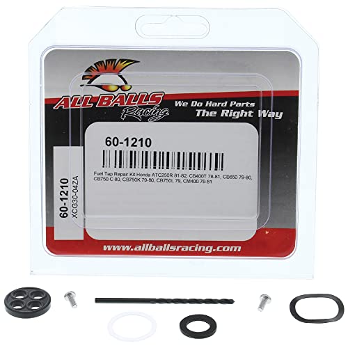 Image of All Balls Racing Fuel Tap Repair Kit 60-1210 Compatible With /Replacement For Honda ATC250R 1981-1982, CB400T 1978-1981, CB750 C 1980, CB750K 1979-1980, CB750L 1979, CM400 1979-1981