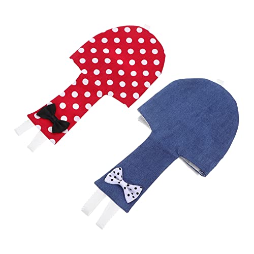 POPETPOP 2 Uds Cacatúa Paloma Aire Revestimientos para Canario Prop Práctico Mini Traje L Bowknot Lovebird Bowknots Tamaño Hogar Reutilizable Foto Loro Loros Pañales Diseñados