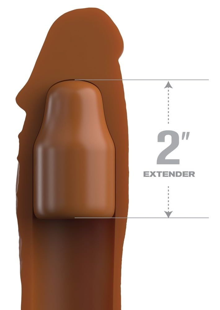 Pipedream Fantasy X-tensions Elite 2" Silicone X-tension Tan 51 mm