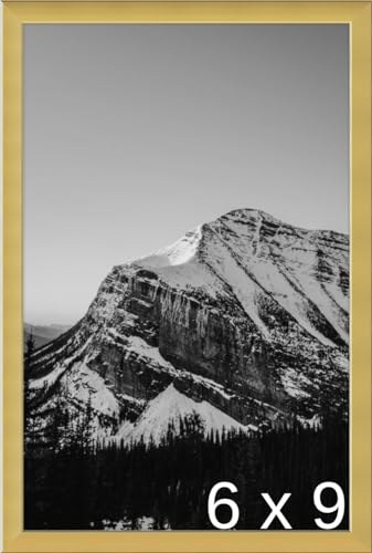 Frame It Easy 6 x 9 Gloss Gold Metal Frame (Ashford)