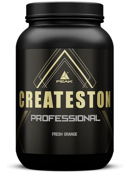 PEAK Createston Professional - 1575g Geschmack Fresh Orange I 15 Portionen I Post Workout I ALL In One I über 90 Wirkstoffe I mit Whey Protein, Kohlenhydraten & Creatin AKG für Muskelaufbau
