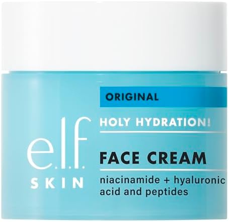 e.l.f. SKIN Holy Hydration! Face Cream, Moisturizer For Nourishing & Plumping Skin, Infused With Hyaluronic Acid, Vegan & Cruelty-Free, 1.7 Oz
