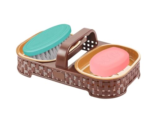 Image of Konquer TimeS Soap Case for Bathroom Soap Dish /Soap Case /Soap Stand (Standard Size, Multicolor) (2 in 1, 2)