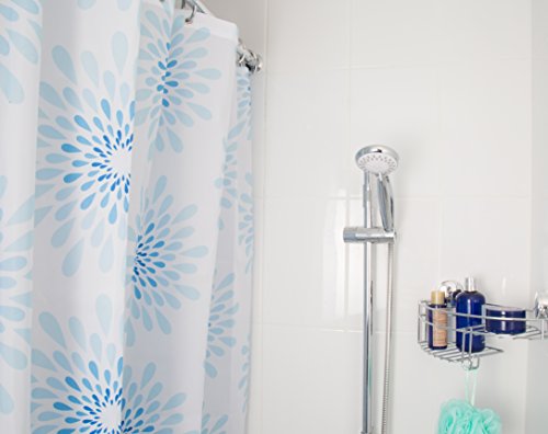 Croydex Splash Water-Resistant Textile Shower Curtain,1800 x 1800mm, W 70.9" x L 70.9" (1 Panels) - Image 3
