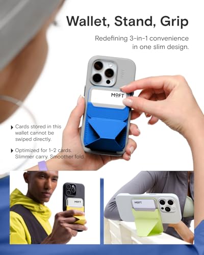 Image of MOFT Magsafe Wallet Stand Compatible with iPhone 16 /15 /14 /13 /12 Series, Angle Adjustment & MOVAS Phone Stand,Light Sunset