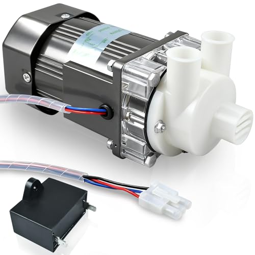 S-0731 Ice Machine Motor for Hoshizaki,S-0731 Water Pump for Hoshizaki, Ice Machine Motor Assembly with Mounting Plate and Capacitor and Cable & Plug (S-0731)
