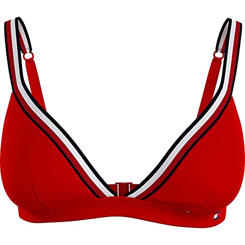 Tommy Hilfiger Damen Bikinitop Triangle Gepolstert, Rot (Primary Red), M
