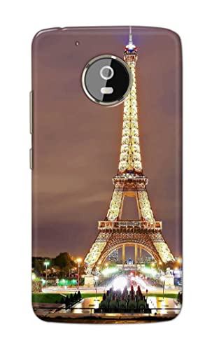 Image of PRINTFIDAA Lovers Famous Place Eiffel Tower in Paris Printed Designer Hard Case for Motorola Moto G5 Plus (5.2 inch), XT1684, XT1685, XT1687 Back Cover -(e) RPM1009