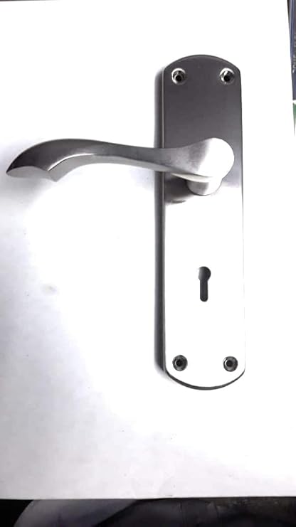 VOLO Heavy Duty Mortise Door Lock with Bathroom Latch for Home and Offices (Silver Satin Finish)(No Keys, Only Latch)