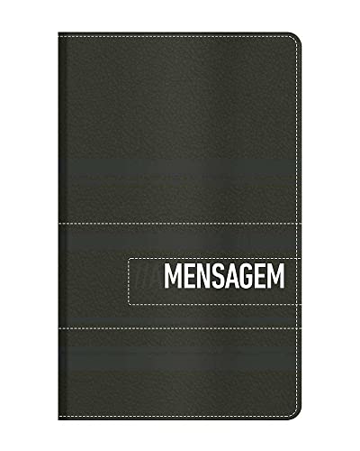 Bíblia a Mensagem - Capa Luxo Preta e Cinza
