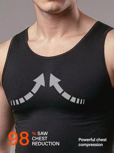 Image of DAMENSCH Form Shapewear for Men, Comfortable and Stretchy Body Shaper for Man, Posture Correcting Tummy Tucker, Breathable Compression T Shirt, Ideal for Parties Shirt Tucker for Men