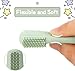 UHFi Baby Toothbrush Finger Toothbrush Oral Cleaner Kit with 5PCS Baby Tongue Cleaner Toddler Silicone Tooth Brush 0-6 Months 6-12 Months (Clay/Mint+30PCS Toothbrushes)