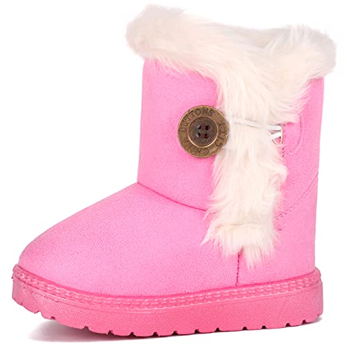 Image of Femizee Girls Boys Warm Winter Boots Kids Outdoor Snow Boots(Toddler /Little Kid)