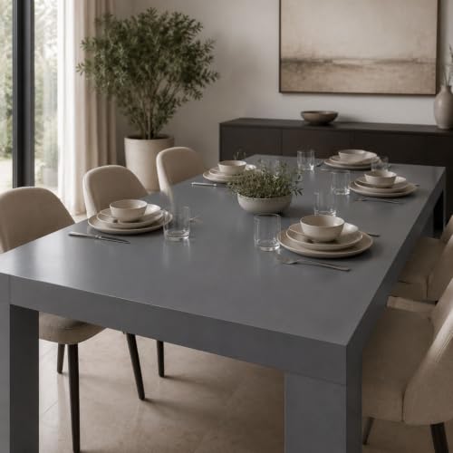 Image of HOME13 Dark Grey Peel and Stick Wallpaper Self Adhesive Wallpaper Waterproof Vinyl Matte Grey Contact Paper for Bedroom, Wallcovering, Countertops (20x200 Inch)
