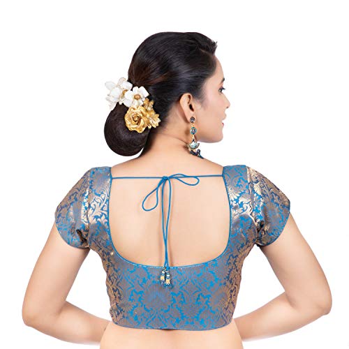 Image of Biyu Being With You Women's Synthetic Saree Blouse