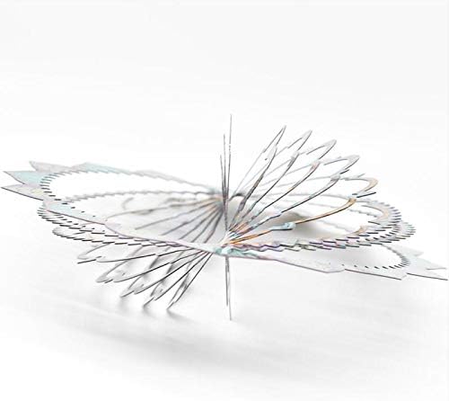 Butterfly Wind Spinner Metal Garden Decor Outdoor 3D Stainless Steel Sculptures Kinetic Hanging Whirligigs Yard Art Decorations Backyard Indoor Patio Lawn Ornaments Clearance Sun Catcher Windmill