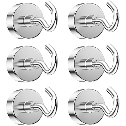 Newaner 6 piezas 20MM ganchos magnéticos Cover