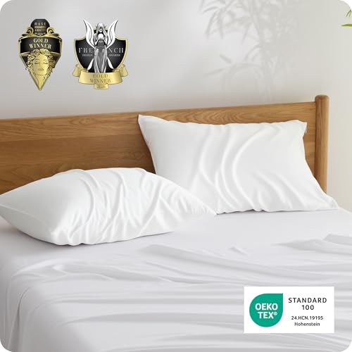 Bedsure Zipper Pillow Cases Queen Size from Rayon Derived Bamboo - image 7