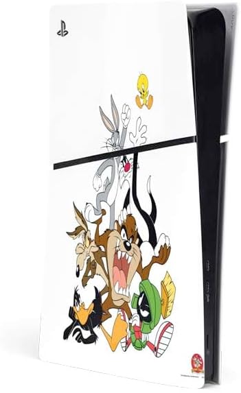 Skinit Decal Gaming Skin Compatible with PS5 Slim Digital Edition Console - Officially Licensed Looney Tunes All Together Design