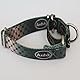 Axdvk Martingale-Halsband für Hunde – Bunter Farbverlauf, Modisches Design & Ausbruchsicher – Weich & Langlebig – Für Spaziergänge, Training, Outdoor und Alltag, L, Dunkelgrün Muster